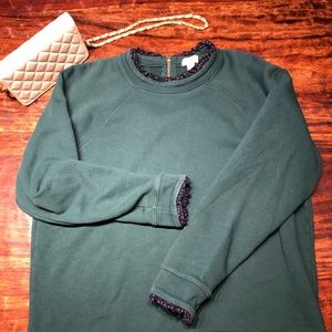 Green J Crew Sweatshirt XL